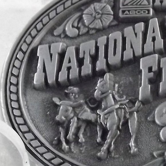 1995 National Finals Rodeo Miniature Belt Buckle - Picture 7 of 7